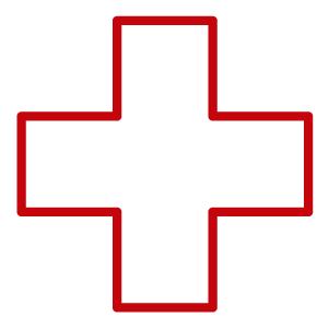 Red cross icon